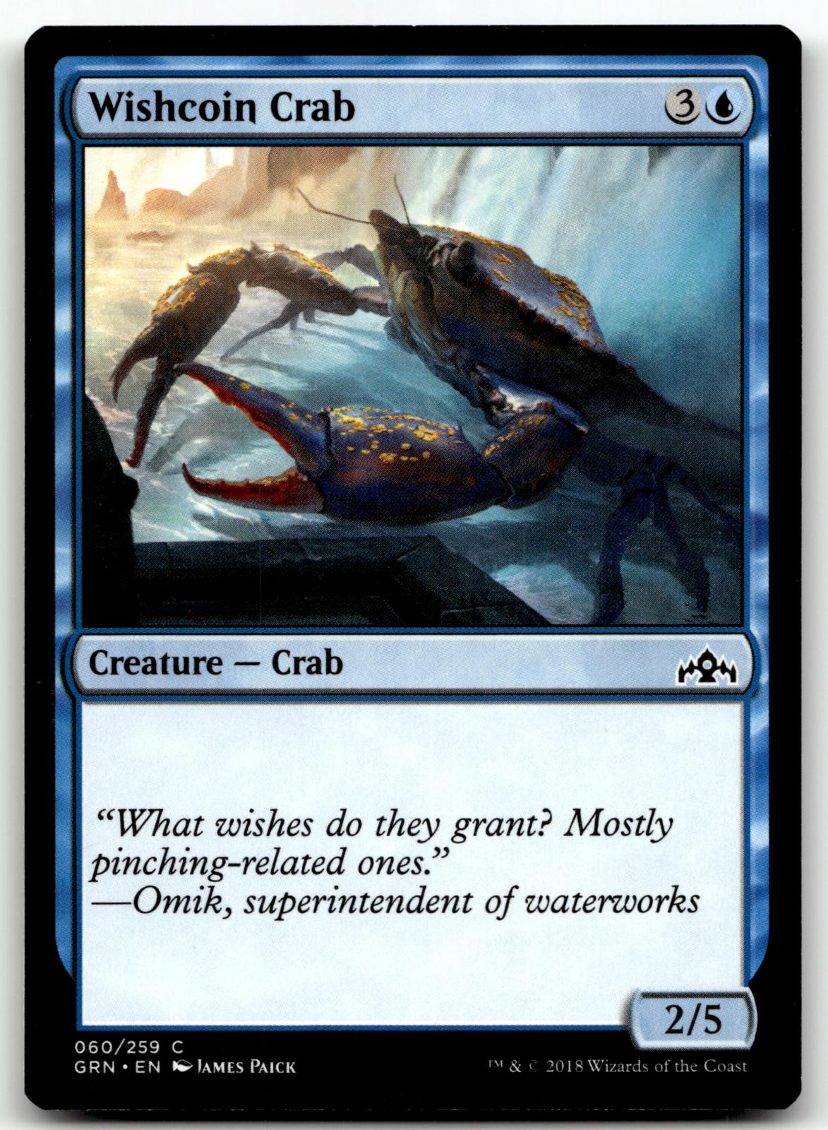 Wishcoin Crab 60 Common Guilds of Ravnica Magic: The Gathering Near Mint