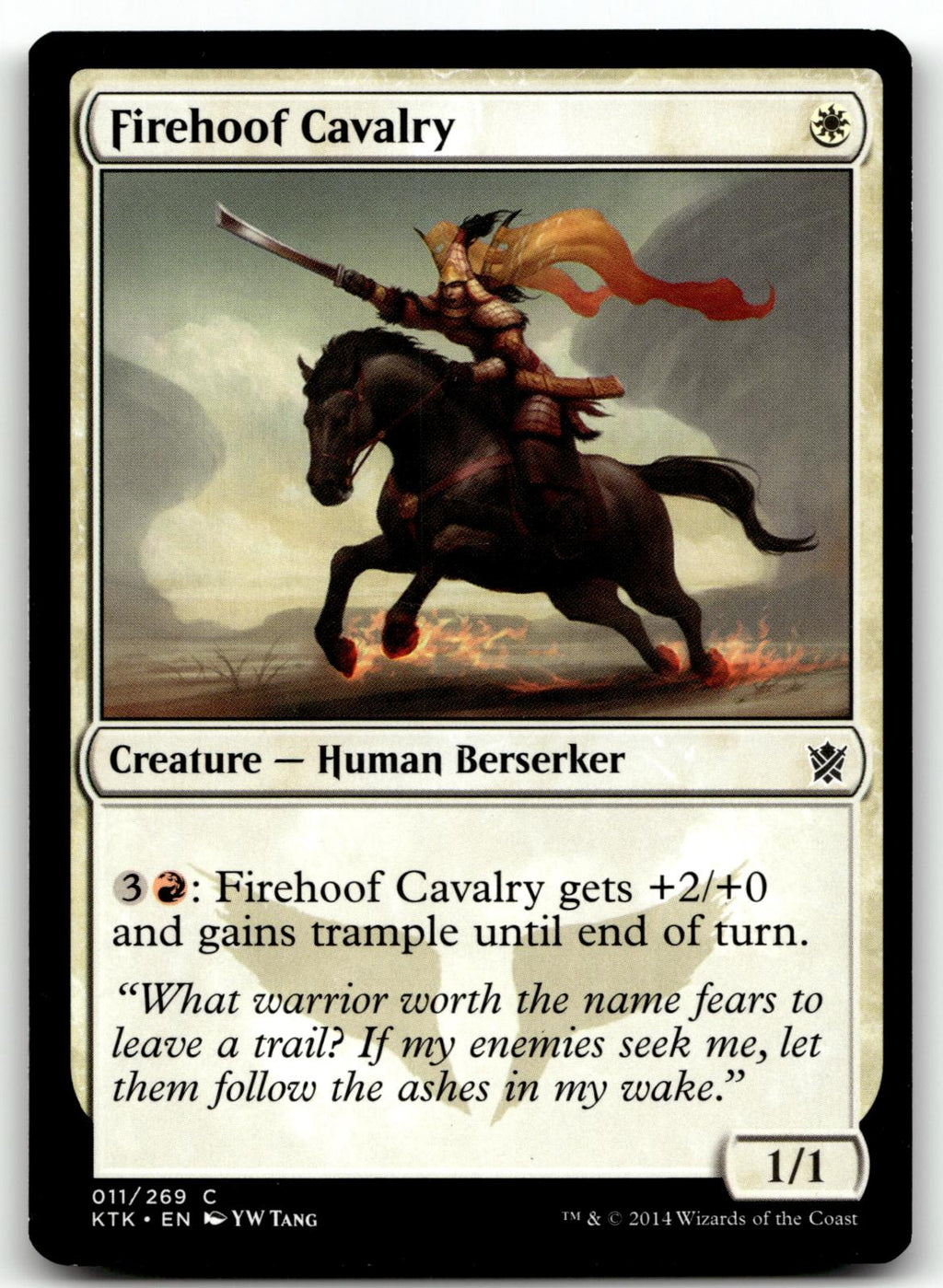 Firehoof Cavalry 11 Common Khans of Tarkir Magic: The Gathering Near Mint