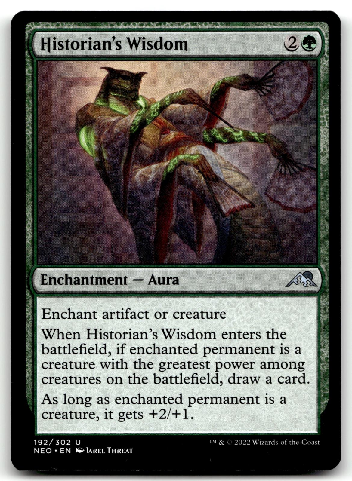 Historian's Wisdom 192 Uncommon Kamigawa: Neon Dynasty Magic: The Gathering NM