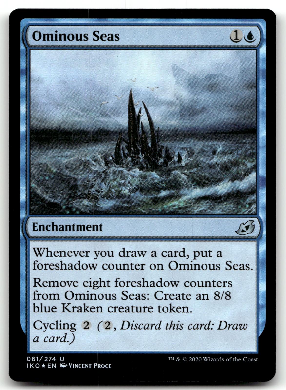 Ominous Seas 61 Uncommon Ikoria: Lair of Behemoths Magic: The Gathering Foil NM