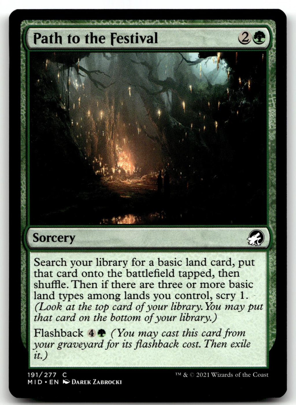 Path to the Festival 191 Common Innistrad: Midnight Hunt Magic: The Gathering NM