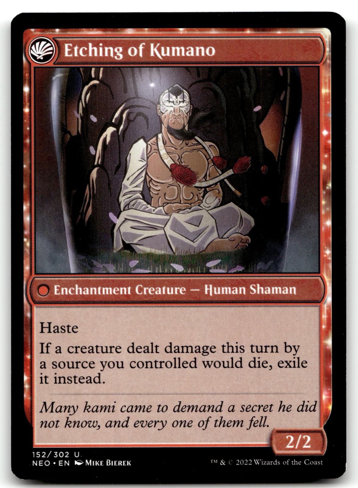 Kumano Faces Kakkazan 152 Kamigawa: Neon Dynasty Magic: The Gathering NM