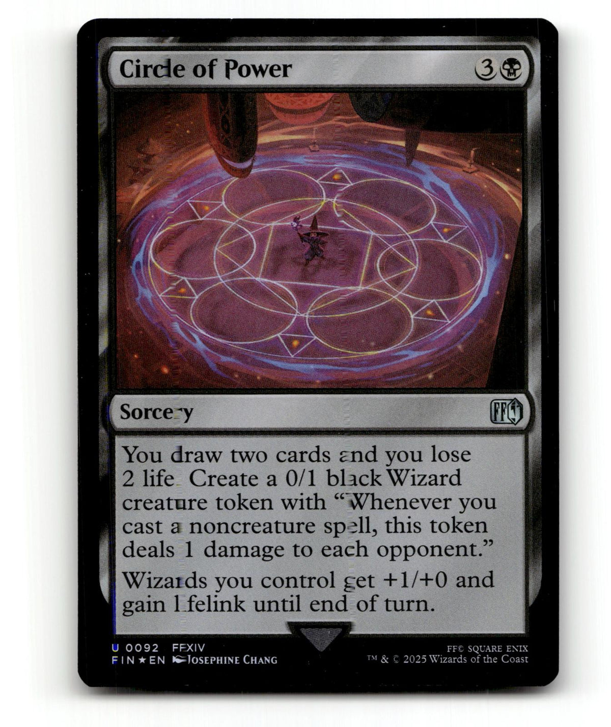 Circle of Power 92 Uncommon FINAL FANTASY Magic: The Gathering Foil Near Mint