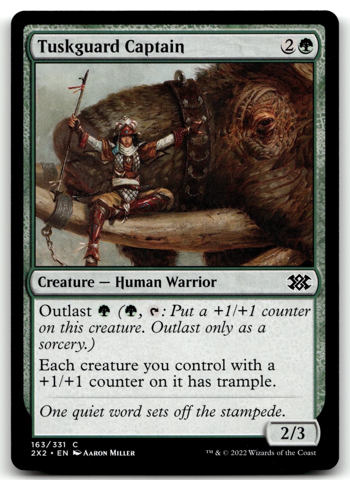 Tuskguard Captain 163 Common Double Masters 2022 Magic: The Gathering Near Mint