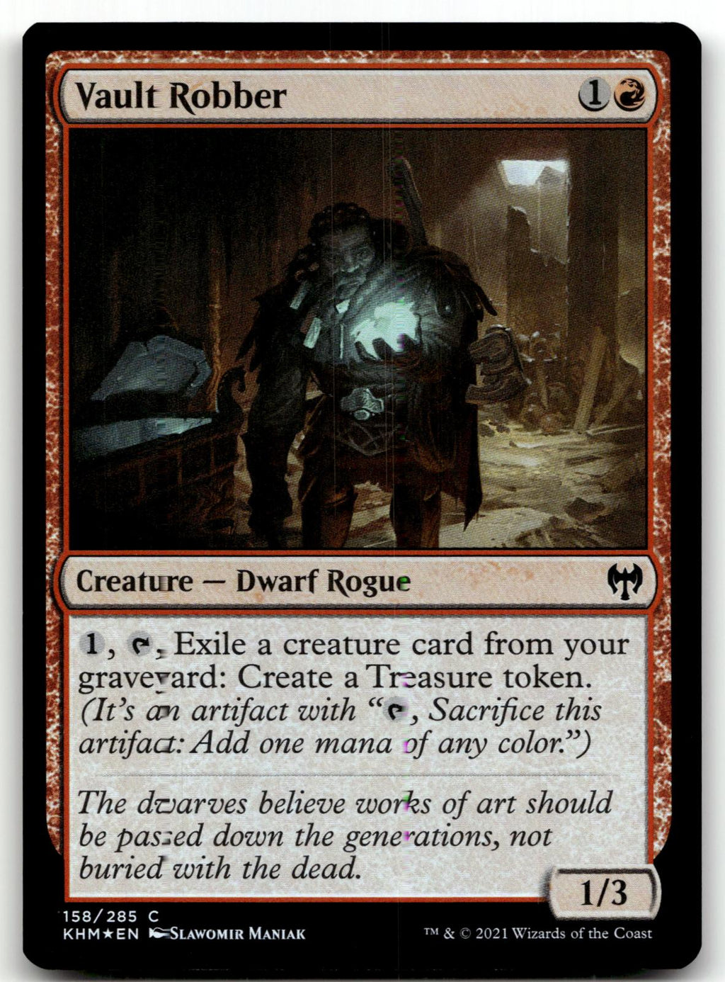 Vault Robber 158 Common Kaldheim Magic: The Gathering Foil Near Mint