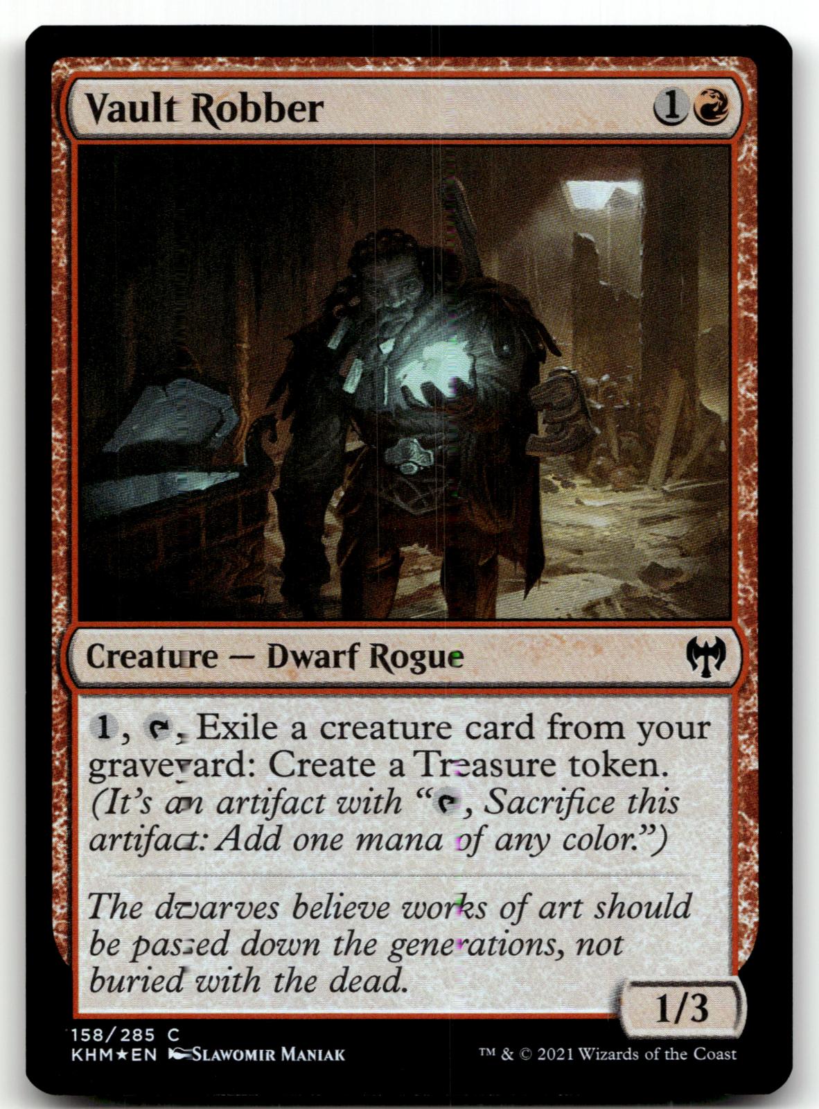 Vault Robber 158 Common Kaldheim Magic: The Gathering Foil Near Mint