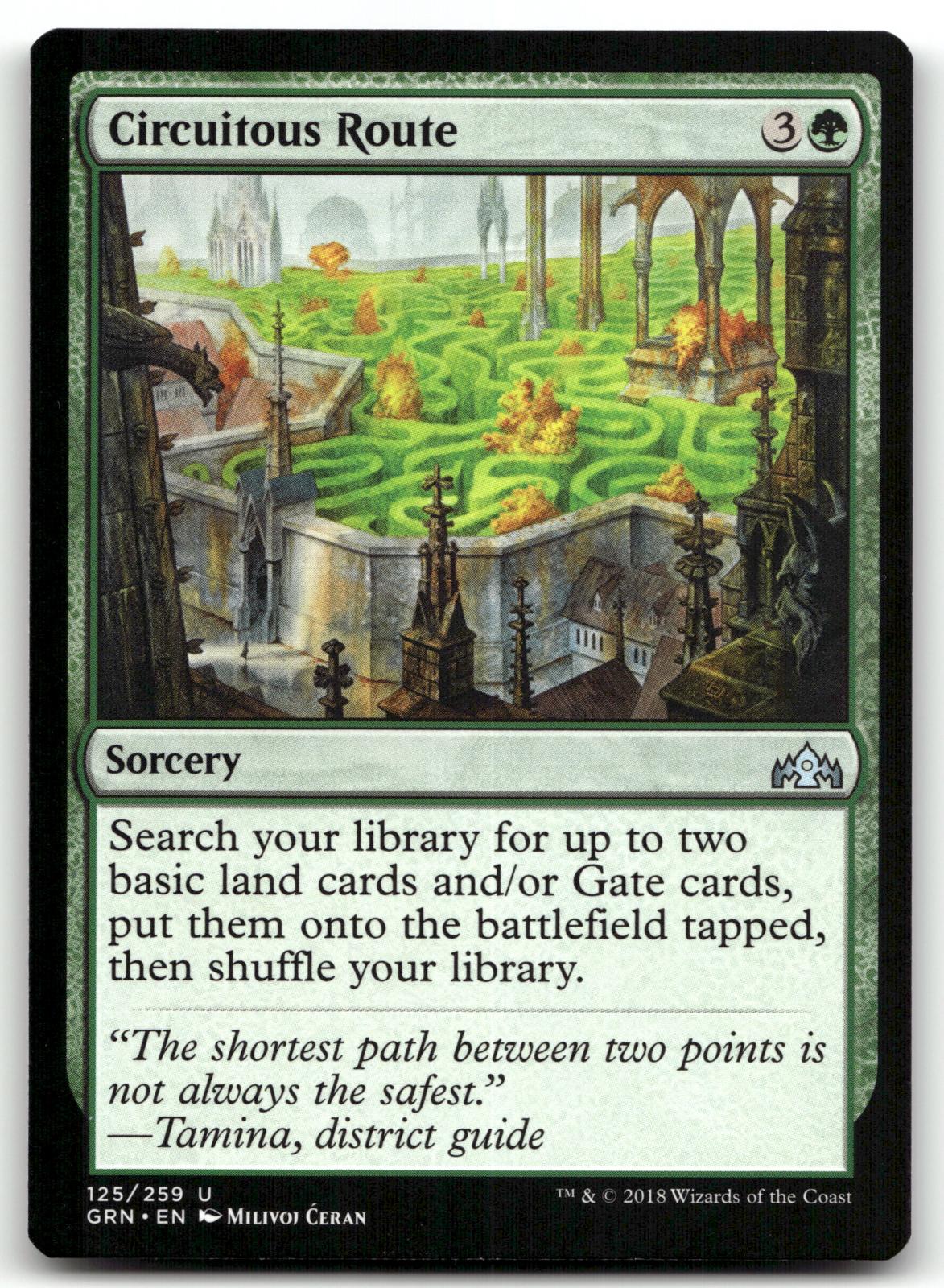 Circuitous Route 125 Uncommon Guilds of Ravnica Magic: The Gathering Near Mint
