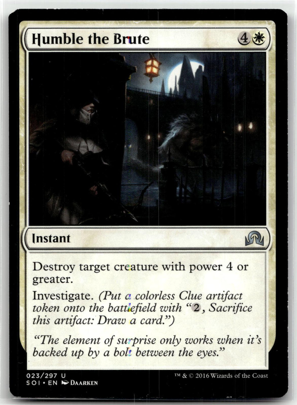 Humble the Brute 23 Uncommon Shadows over Innistrad Magic: The Gathering NM