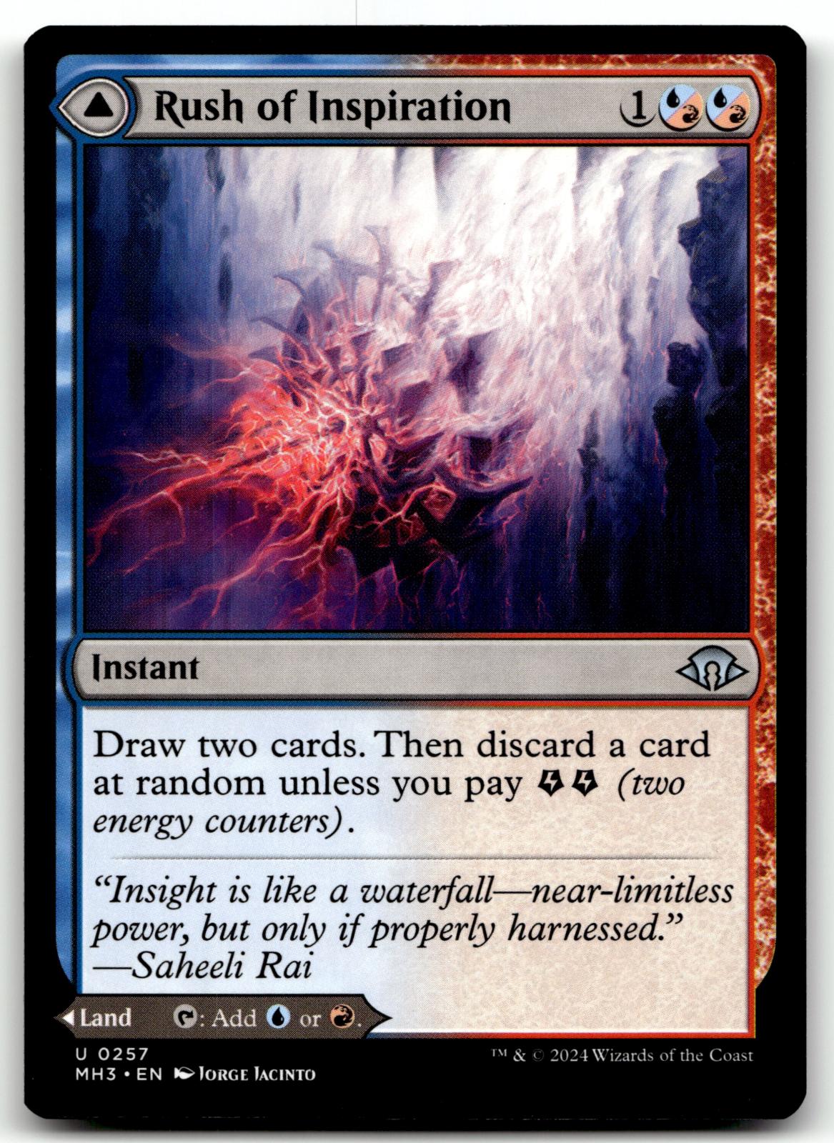 Rush of Inspiration 257 Uncommon Modern Horizons 3 Magic: The Gathering NM