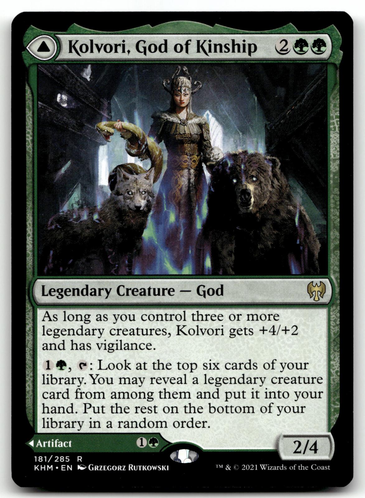 Kolvori, God of Kinship 181 Rare Kaldheim Magic: The Gathering Near Mint