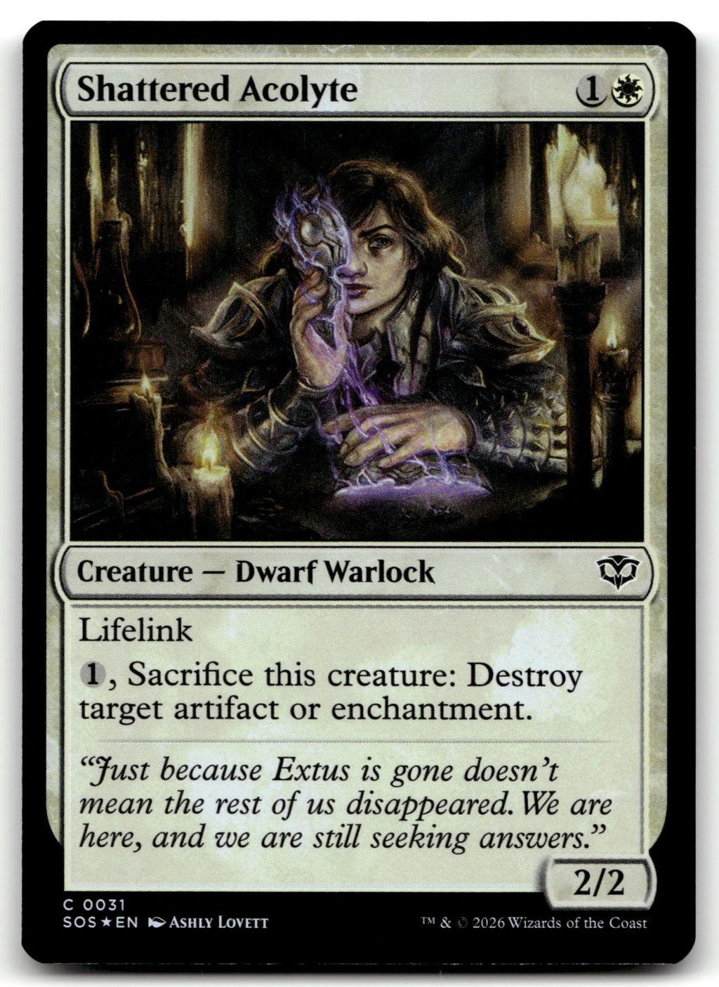 Shattered Acolyte 31 Common Secrets of Strixhaven Magic: The Gathering Foil NM