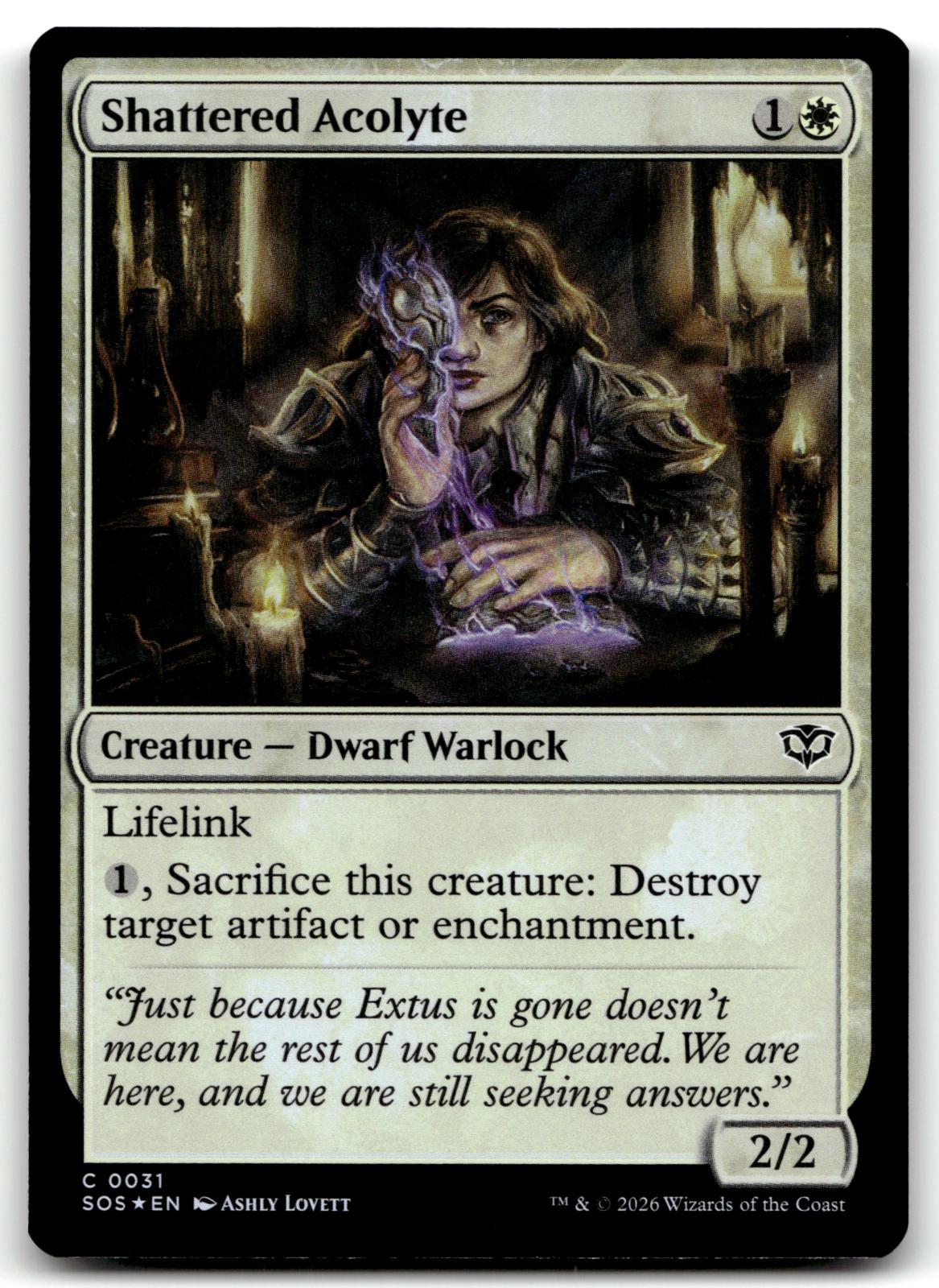 Shattered Acolyte 31 Common Secrets of Strixhaven Magic: The Gathering Foil NM