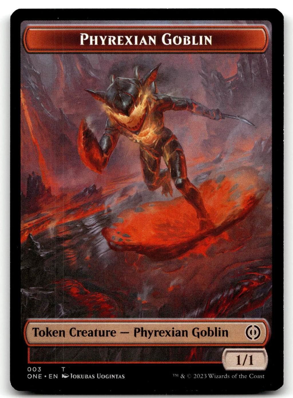 Phyrexian Golem Token 10 Token Phyrexia: All Will Be One Magic: The Gathering NM