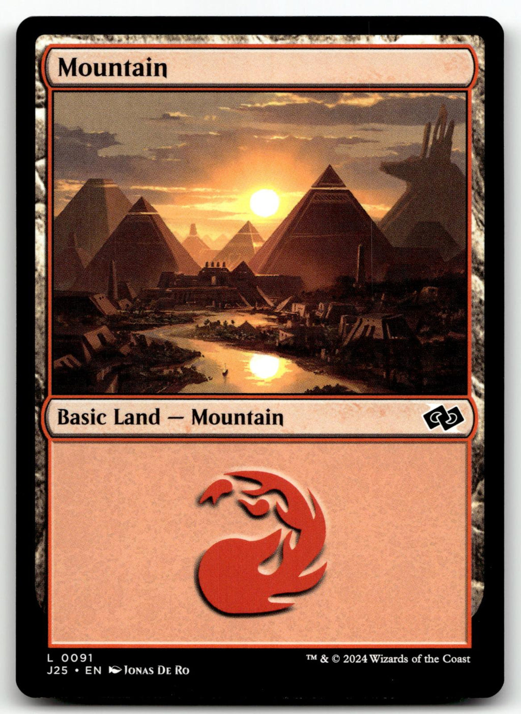 Mountain (0091) 91 Land Foundations Jumpstart Magic: The Gathering Near Mint