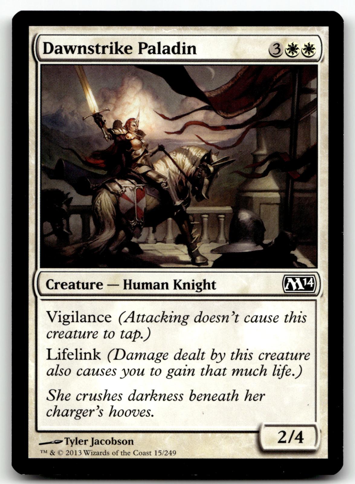 Dawnstrike Paladin 15 Common Magic 2014 (M14) Magic: The Gathering Near Mint