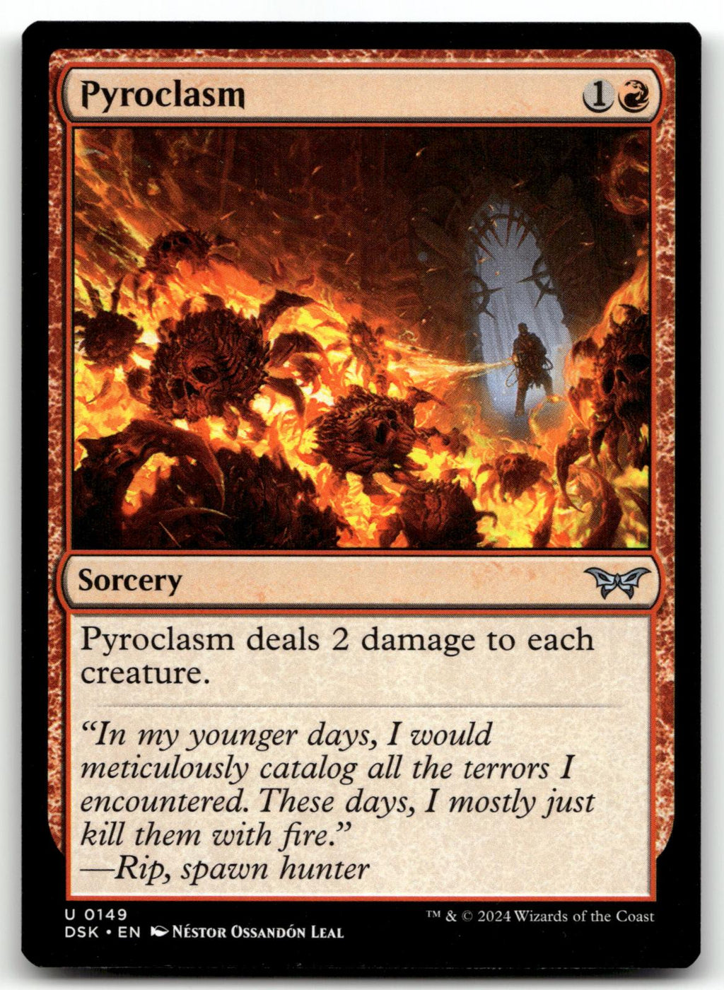 Pyroclasm 149 Uncommon Duskmourn: House of Horror Magic: The Gathering Near Mint