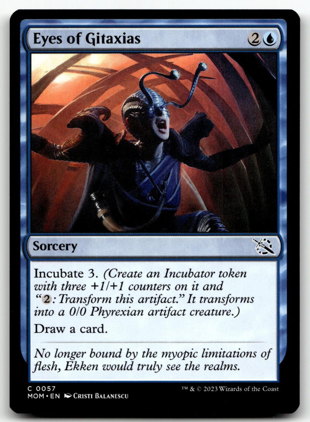 Eyes of Gitaxias 57 Common March of the Machine Magic: The Gathering Near Mint