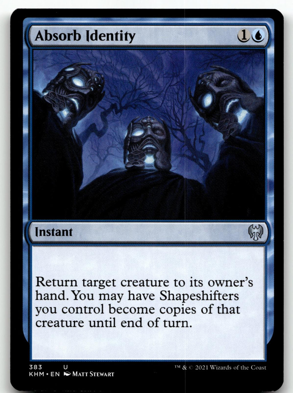Absorb Identity 383 Uncommon Kaldheim Magic: The Gathering Near Mint