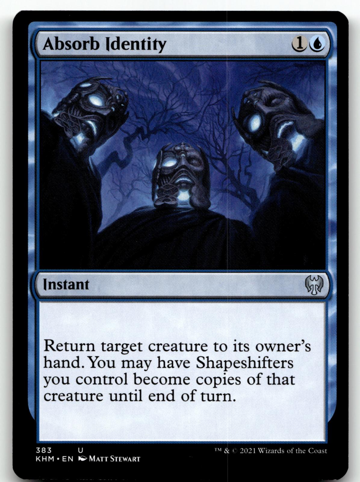 Absorb Identity 383 Uncommon Kaldheim Magic: The Gathering Near Mint