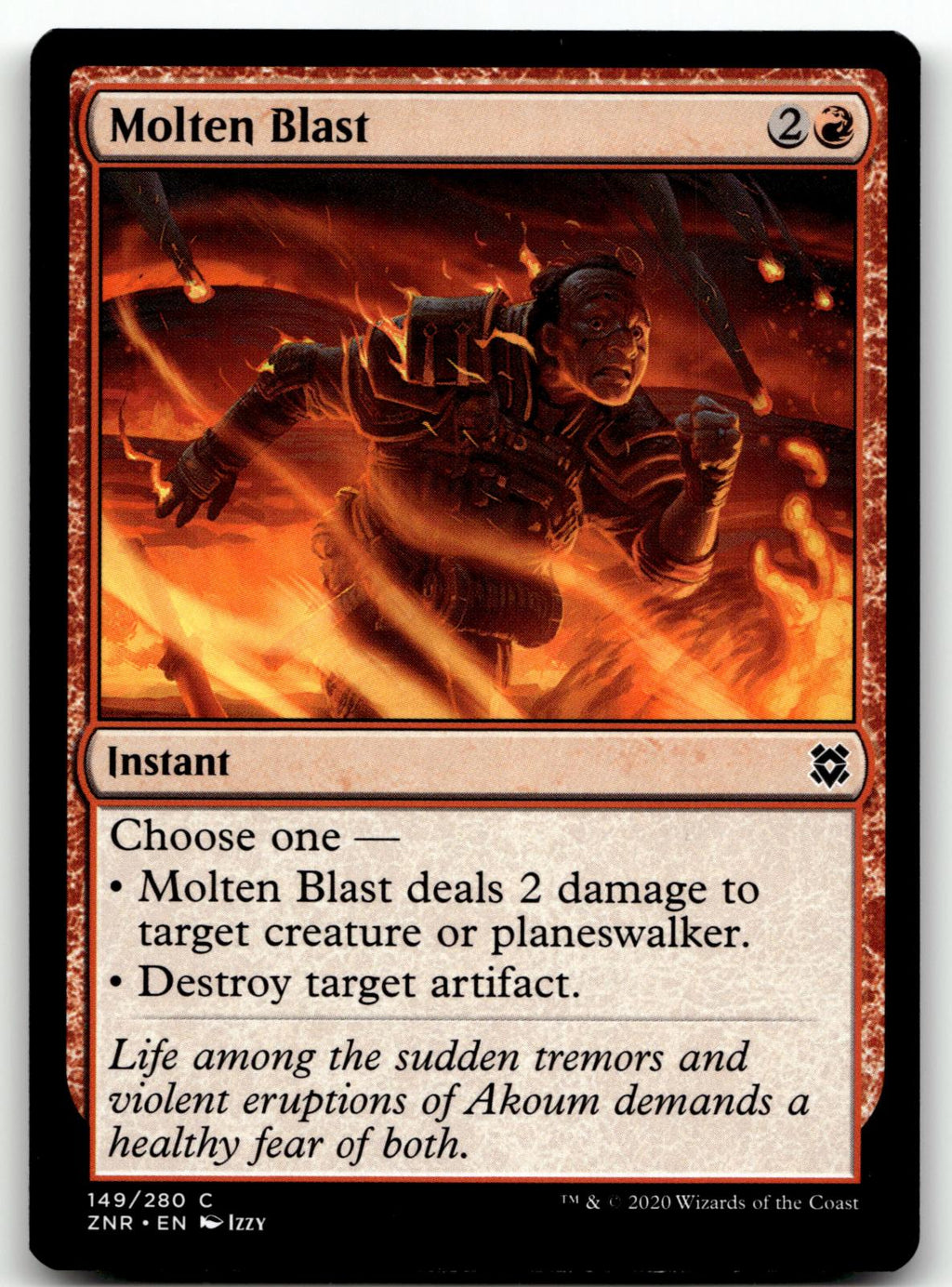 Molten Blast 149 Common Zendikar Rising Magic: The Gathering Near Mint