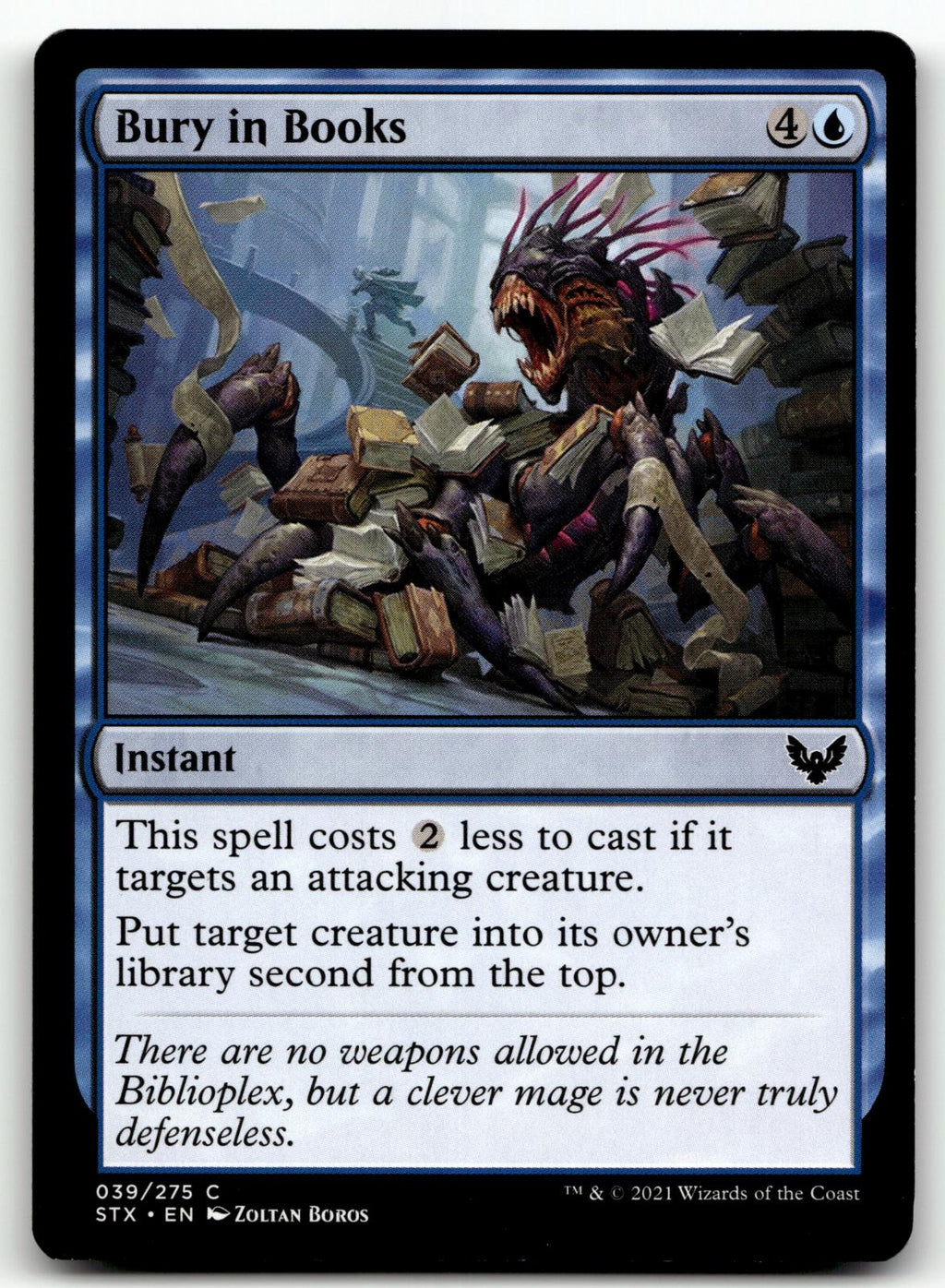 Bury in Books 39 Common Strixhaven: School of Mages Magic: The Gathering NM