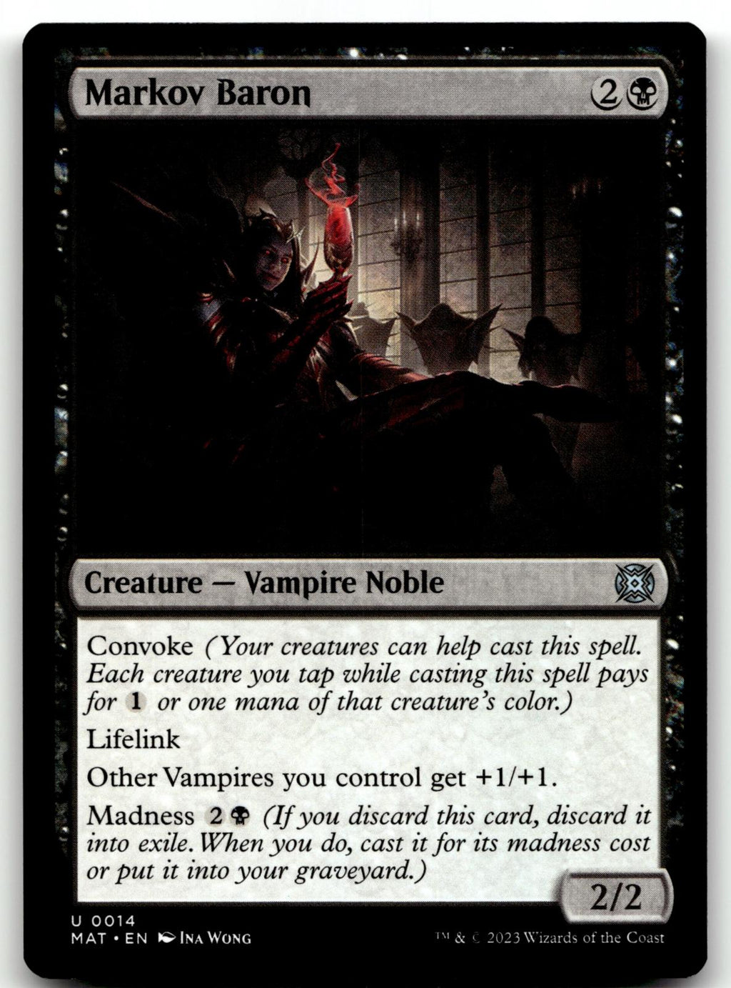 Markov Baron 14 March of the Machine: The Aftermath Magic: The Gathering NM