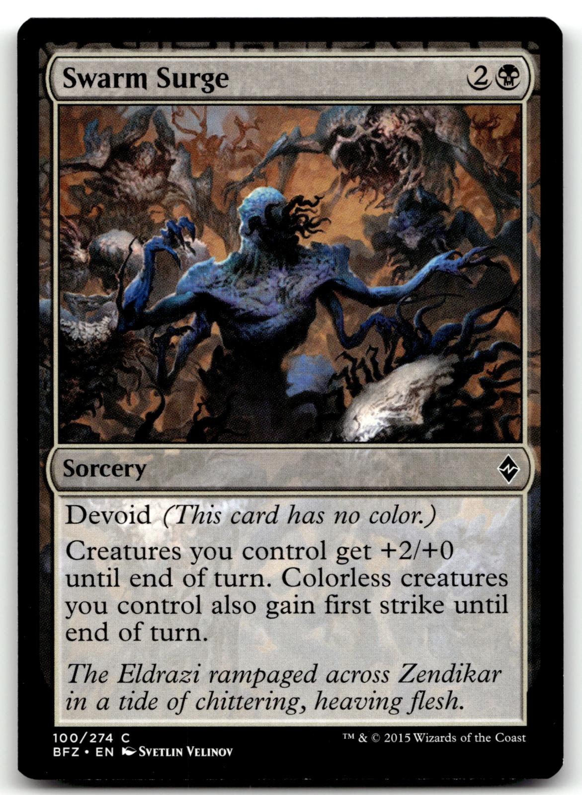 Swarm Surge 100 Common Battle for Zendikar Magic: The Gathering Near Mint