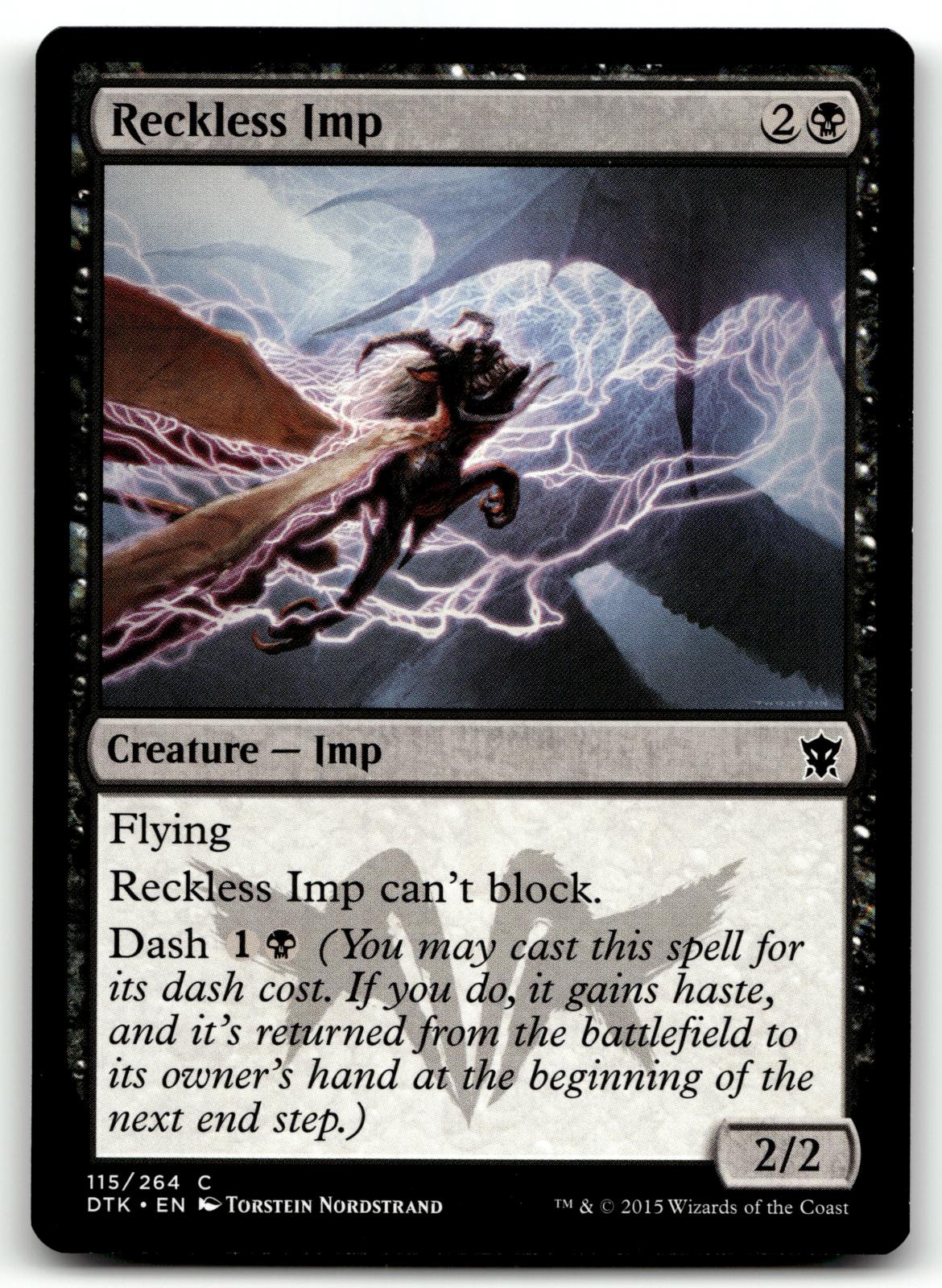 Reckless Imp 115 Common Dragons of Tarkir Magic: The Gathering Near Mint
