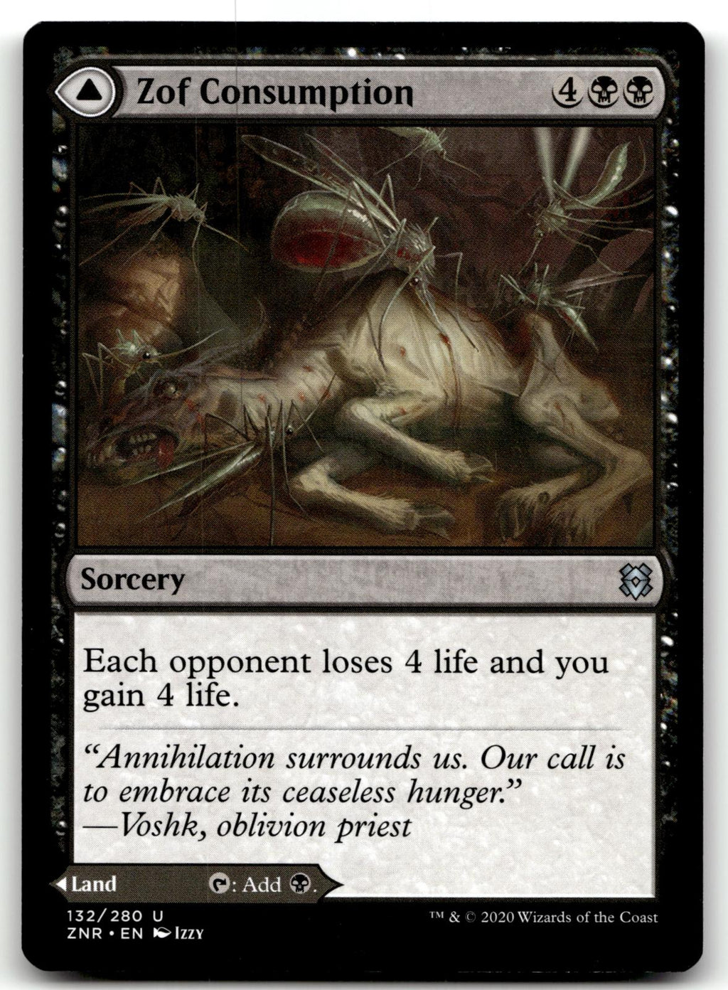 Zof Consumption 132 Uncommon Zendikar Rising Magic: The Gathering Near Mint