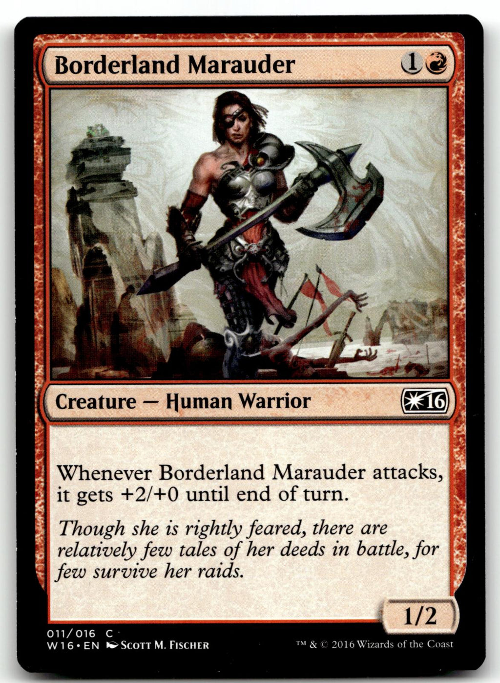 Borderland Marauder 11 Common Welcome Deck 2016 Magic: The Gathering Near Mint