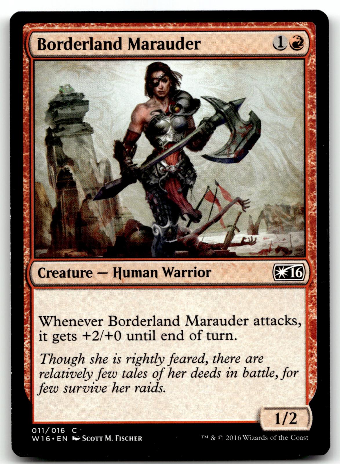 Borderland Marauder 11 Common Welcome Deck 2016 Magic: The Gathering Near Mint
