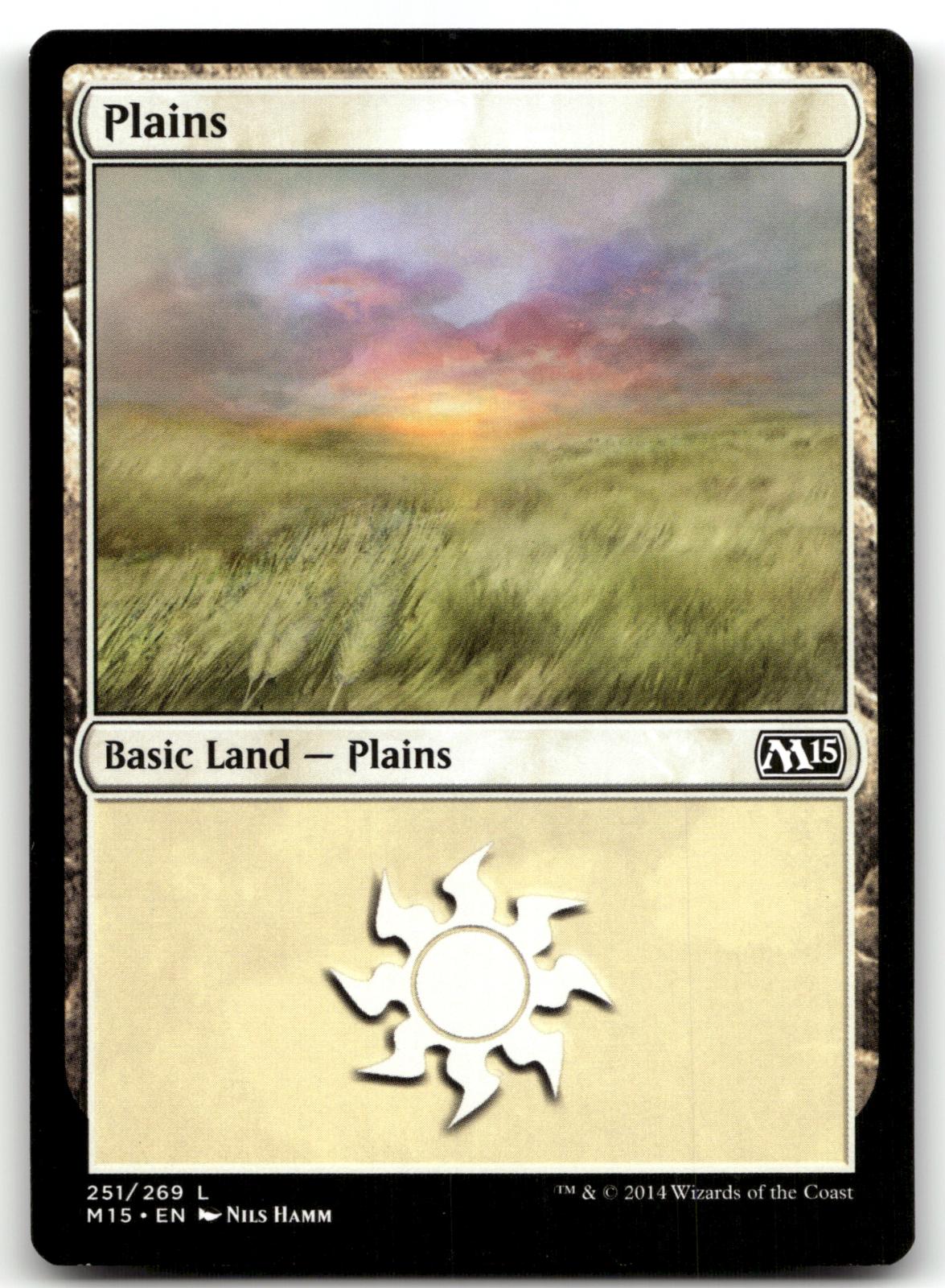 Plains (251) 251 Land Magic 2015 (M15) Magic: The Gathering Near Mint