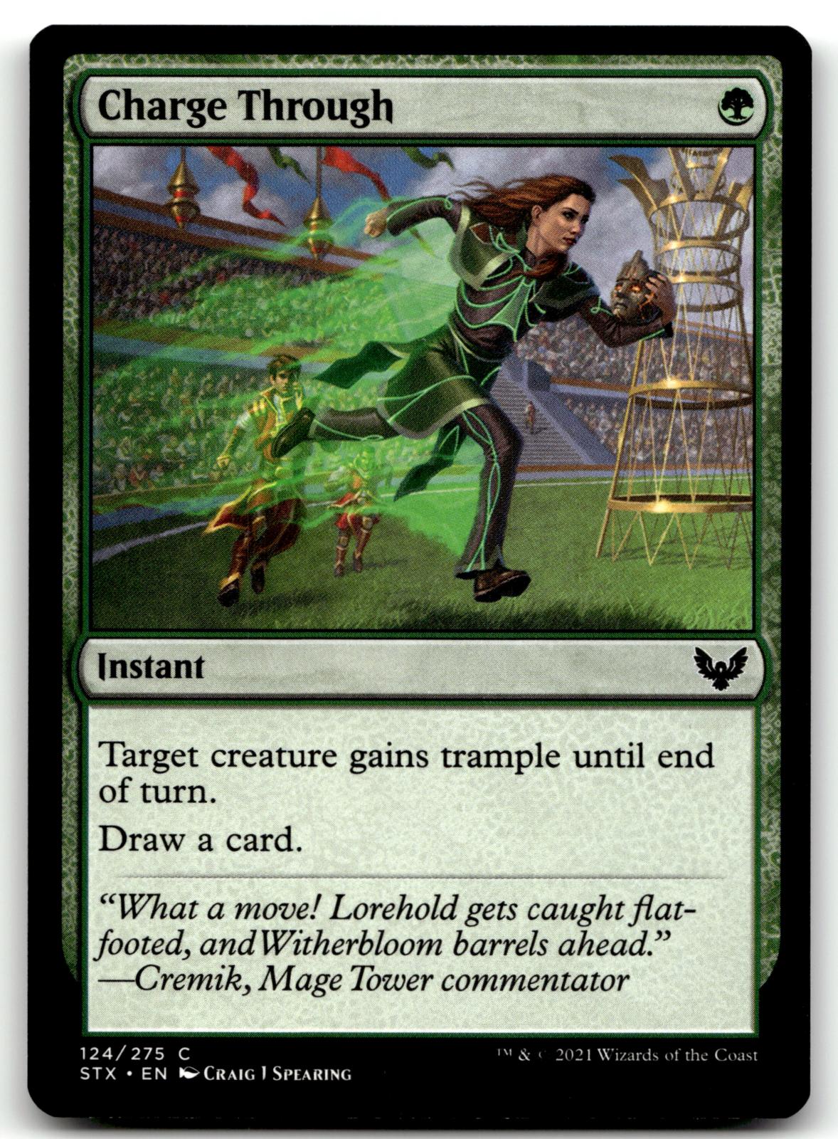 Charge Through 124 Common Strixhaven: School of Mages Magic: The Gathering NM