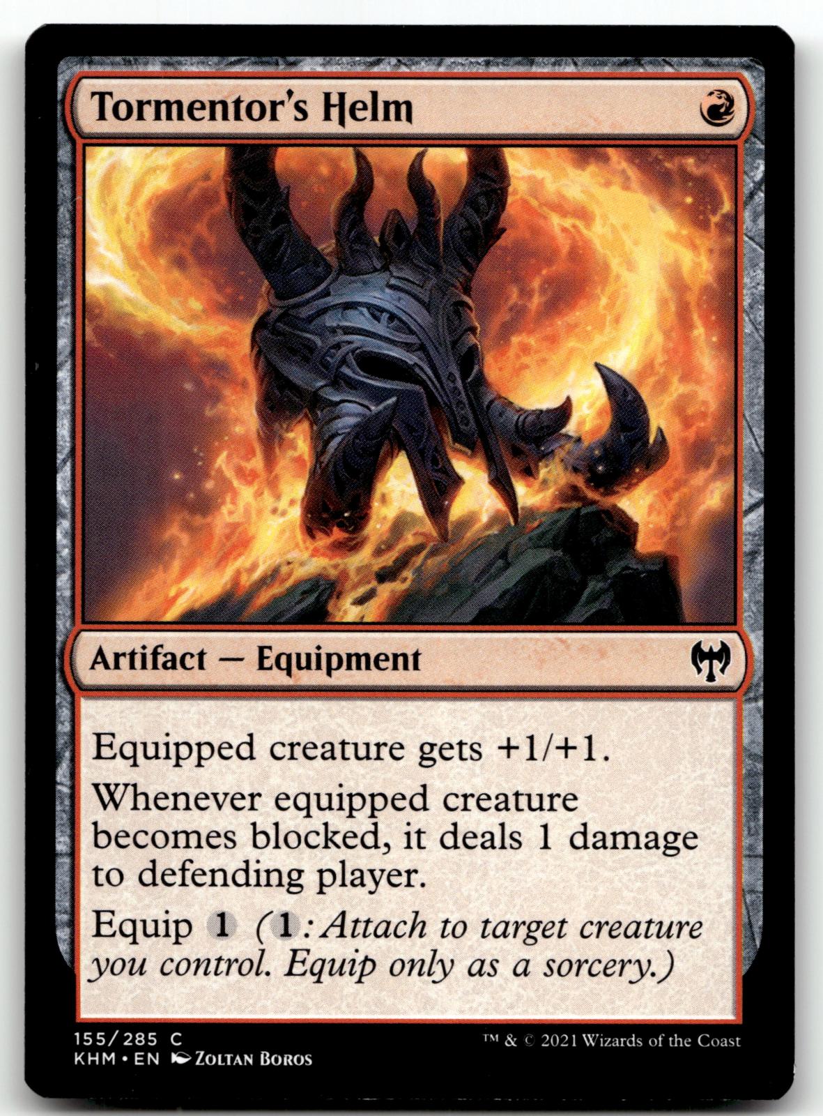 Tormentor's Helm 155 Common Kaldheim Magic: The Gathering Near Mint