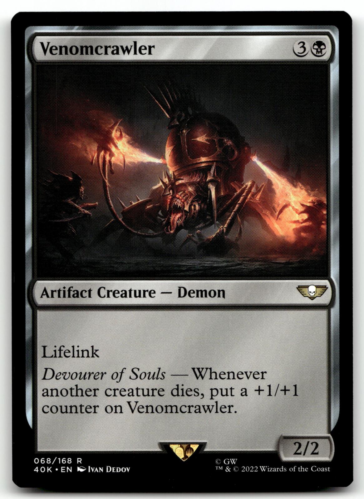 Venomcrawler 68 Rare Universes Beyond: Warhammer 40,000 Magic: The Gathering NM