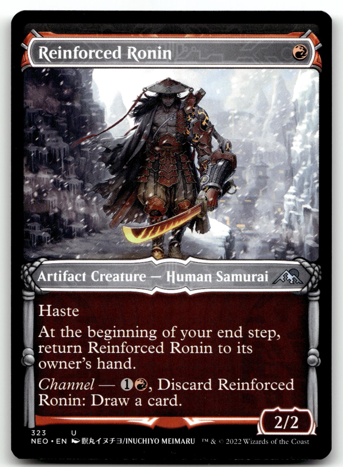 Reinforced Ronin (Showcase) 323 Kamigawa: Neon Dynasty Magic: The Gathering NM