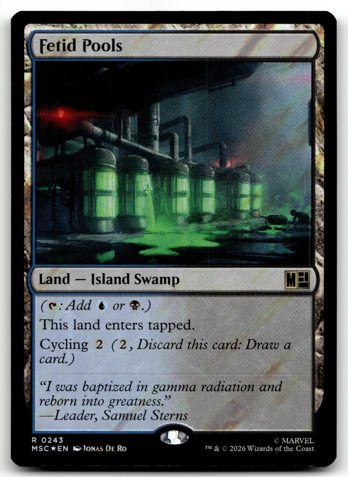 Fetid Pools 243 Rare Commander: Marvel Super Heroes Magic: The Gathering NM