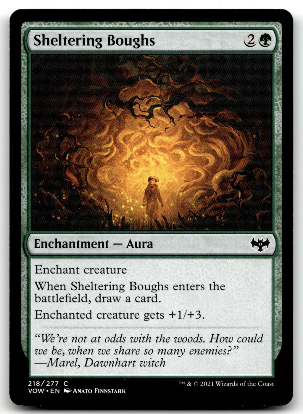 Sheltering Boughs 218 Common Innistrad: Crimson Vow Magic: The Gathering NM
