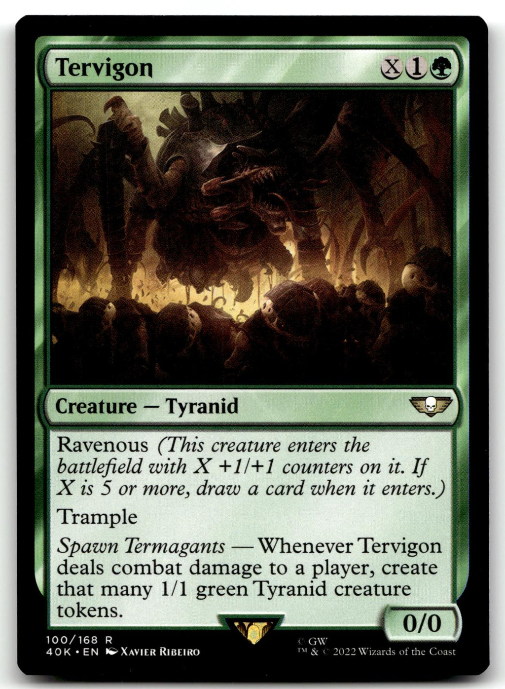 Tervigon 100 Rare Universes Beyond: Warhammer 40,000 Magic: The Gathering NM