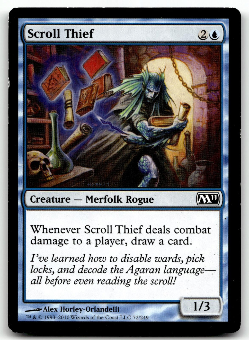 Scroll Thief 72 Common Magic 2011 (M11) Magic: The Gathering Near Mint