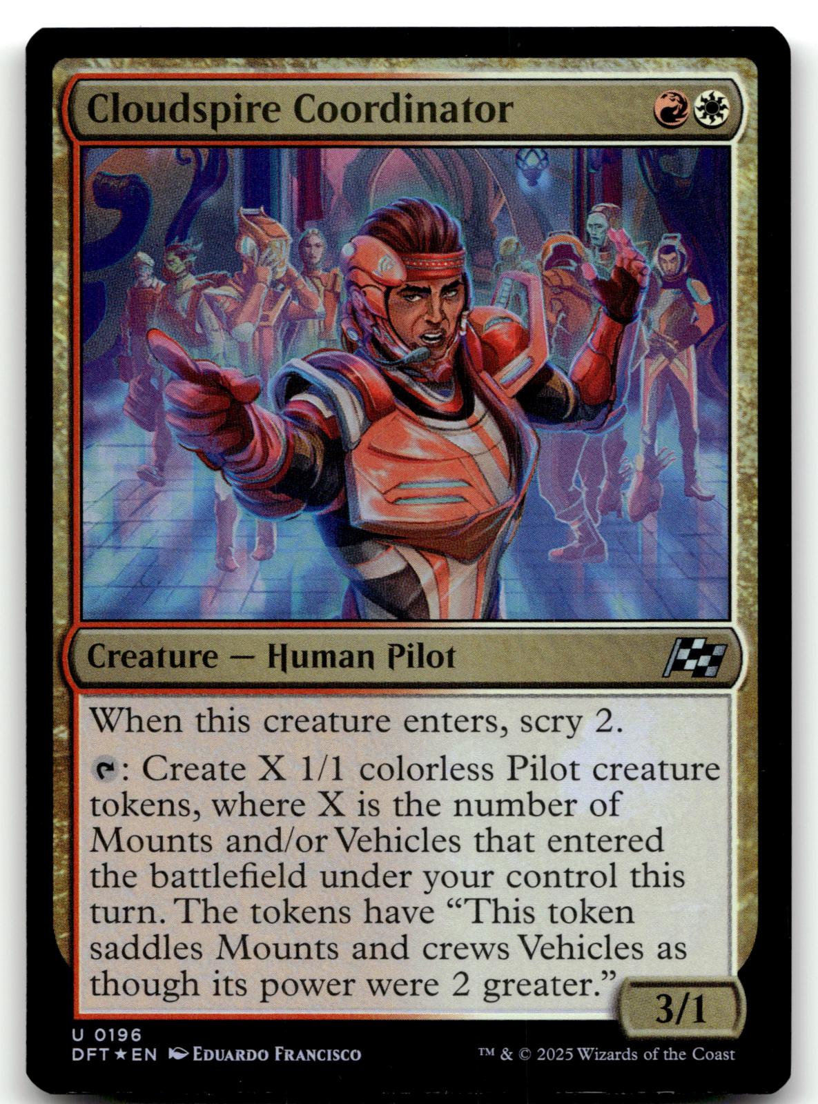 Cloudspire Coordinator 196 Uncommon Aetherdrift Magic: The Gathering Foil NM