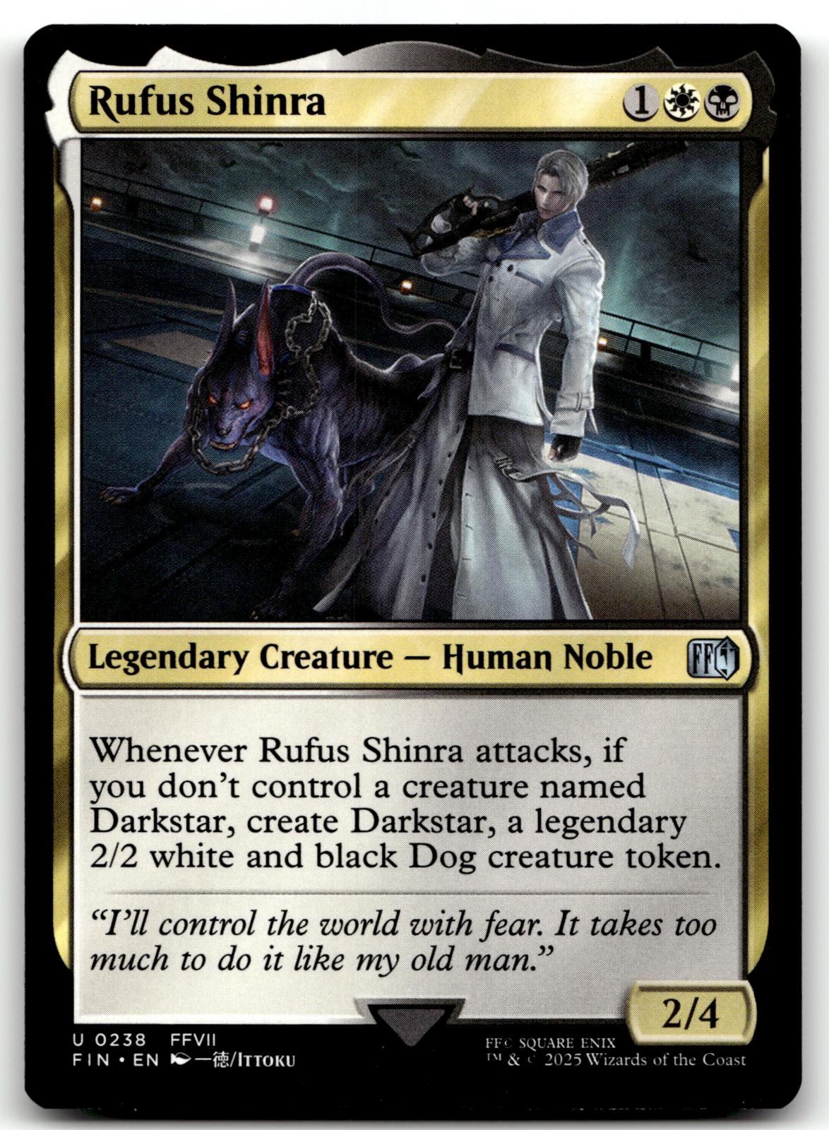 Rufus Shinra 238 Uncommon FINAL FANTASY Magic: The Gathering Near Mint