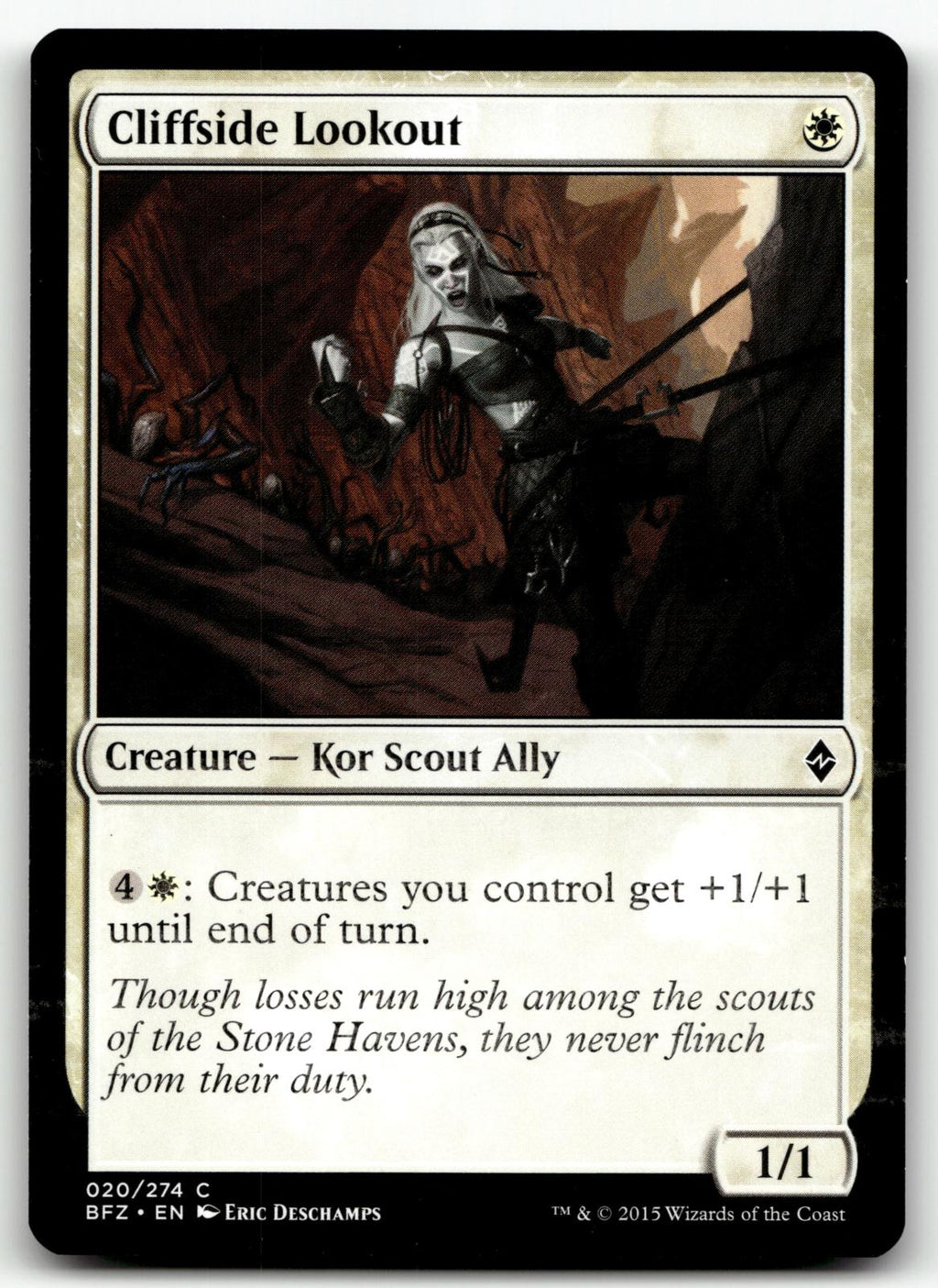 Cliffside Lookout 20 Common Battle for Zendikar Magic: The Gathering Near Mint