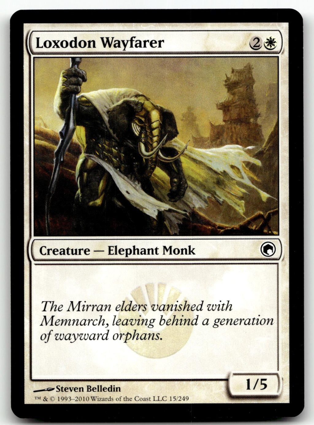 Loxodon Wayfarer 15 Common Scars of Mirrodin Magic: The Gathering Near Mint