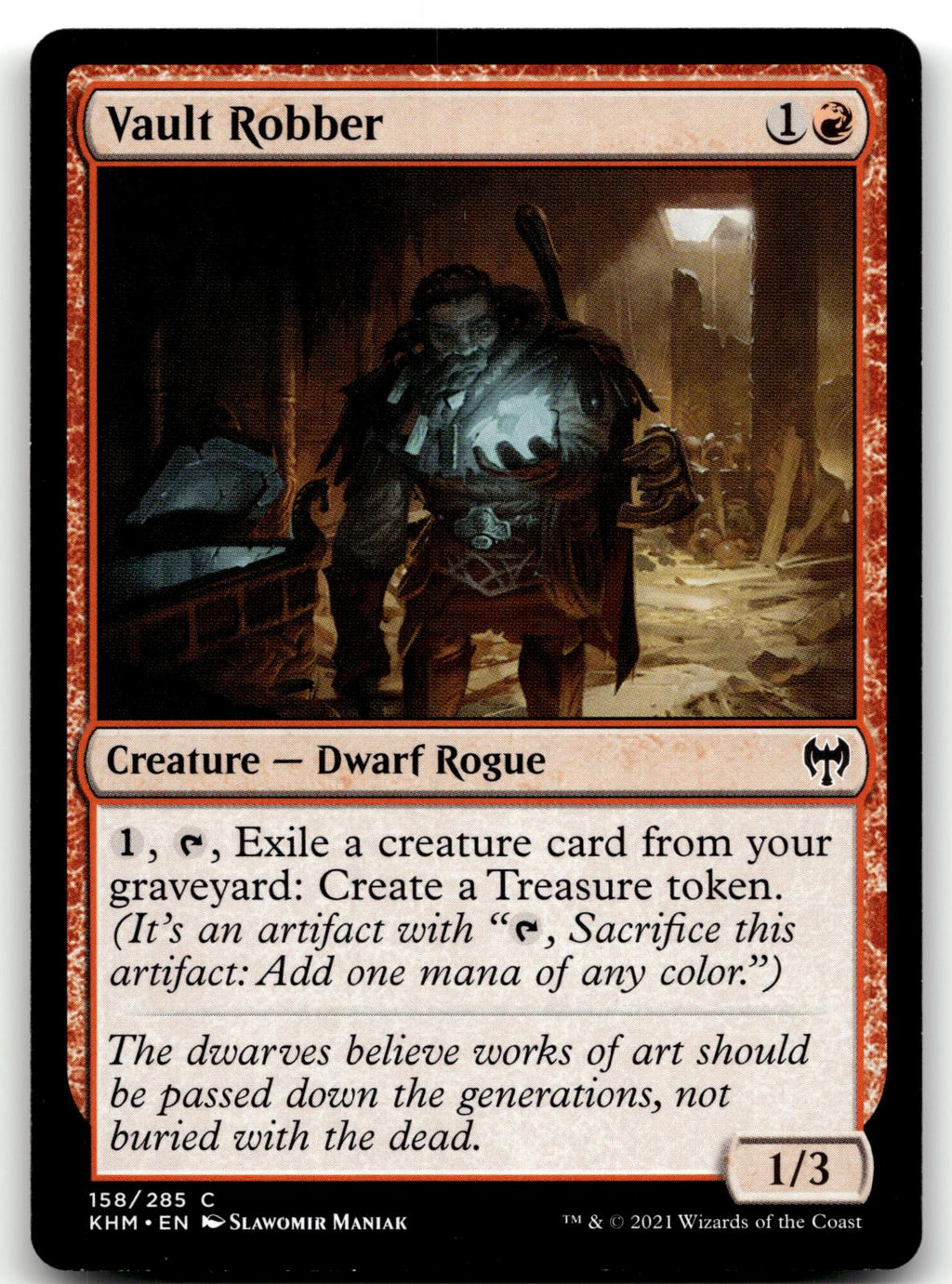 Vault Robber 158 Common Kaldheim Magic: The Gathering Near Mint