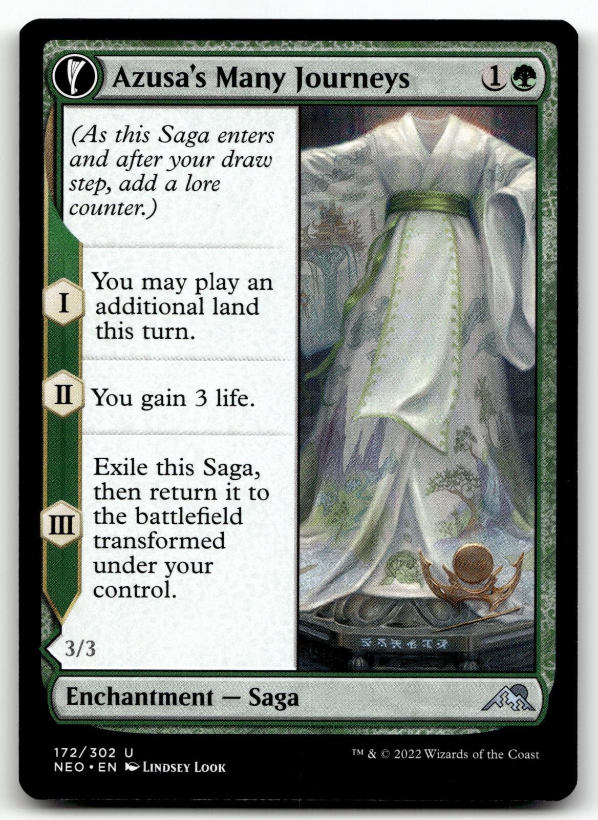 Azusa's Many Journeys // Likeness Of The Seeker 172 Kamigawa: Neon Dynasty Magic