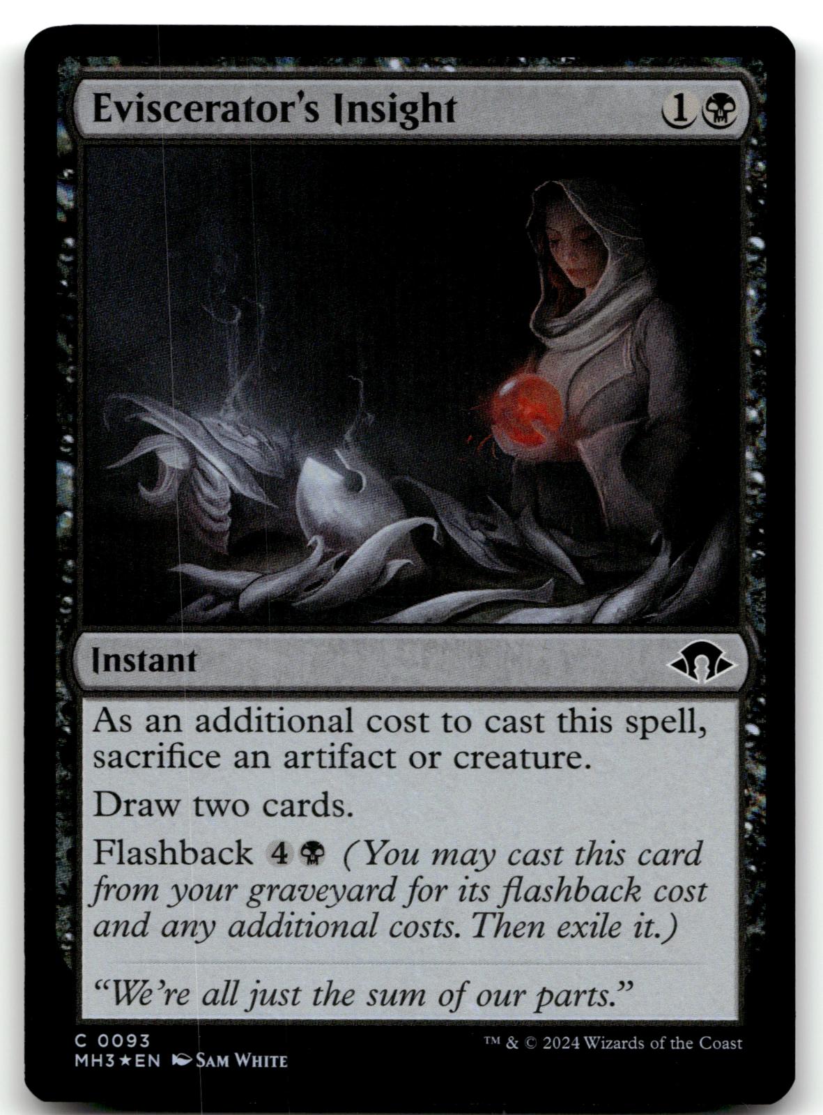 Eviscerator's Insight 93 Common Modern Horizons 3 Magic: The Gathering Foil NM