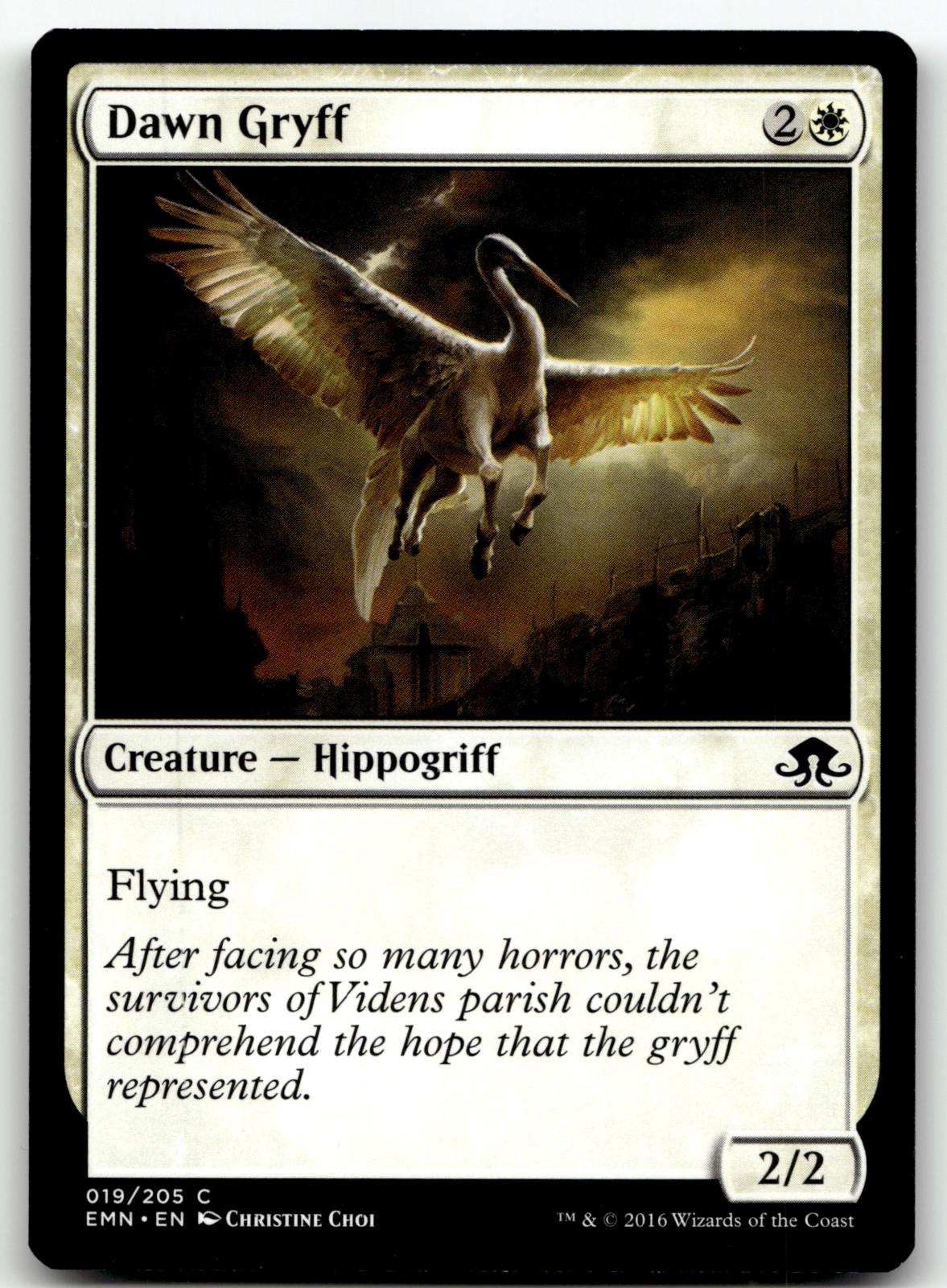 Dawn Gryff 19 Common Eldritch Moon Magic: The Gathering Near Mint