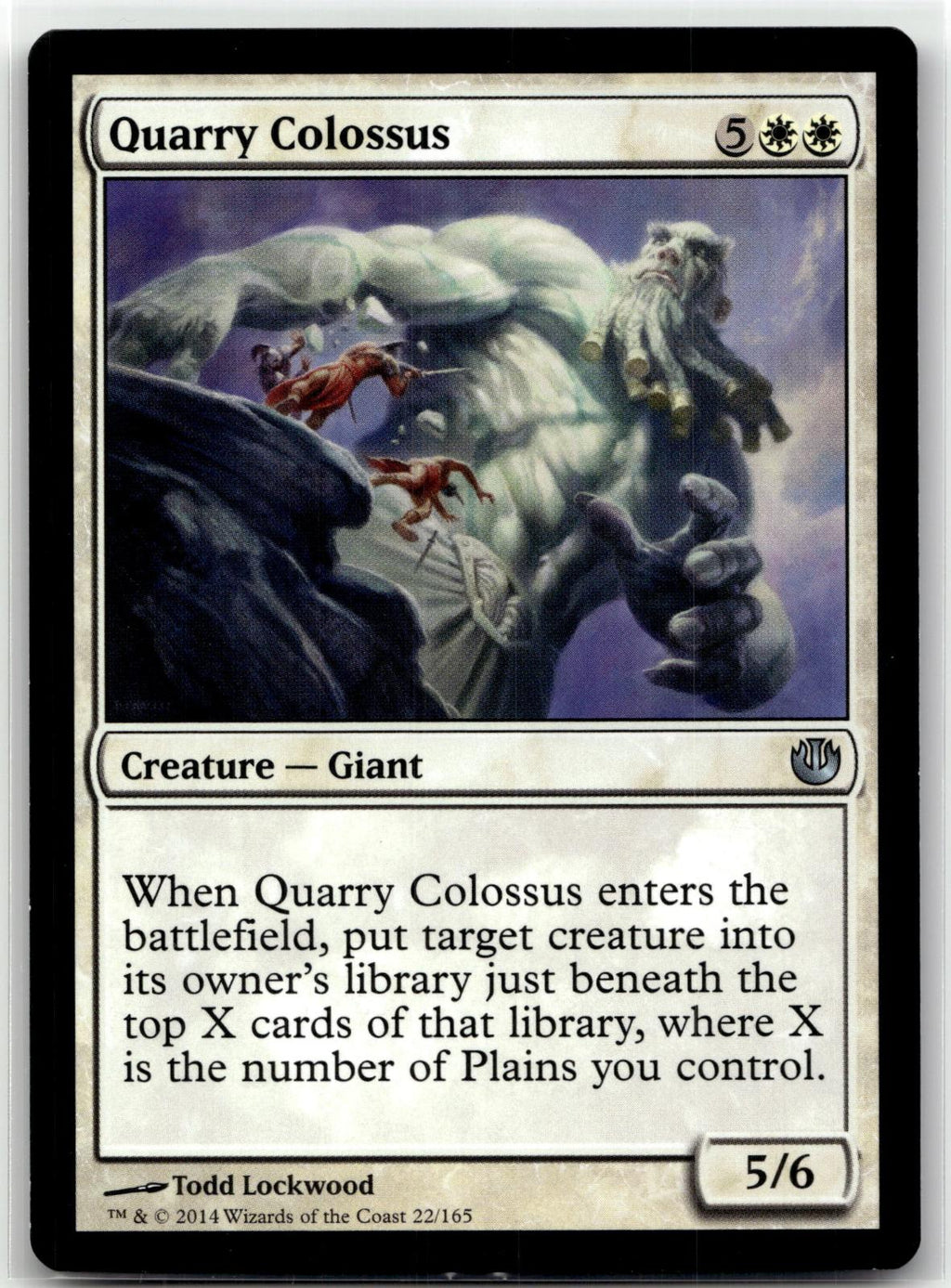 Quarry Colossus 22 Uncommon Journey Into Nyx Magic: The Gathering Near Mint