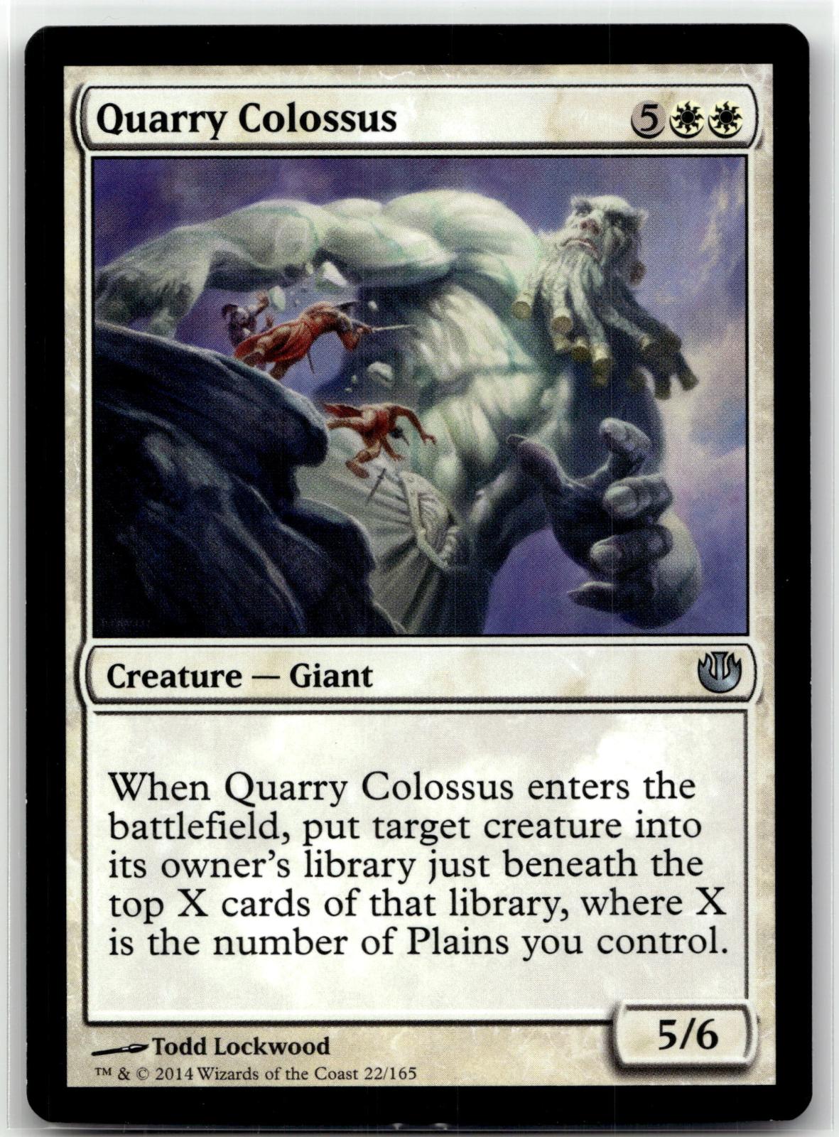 Quarry Colossus 22 Uncommon Journey Into Nyx Magic: The Gathering Near Mint